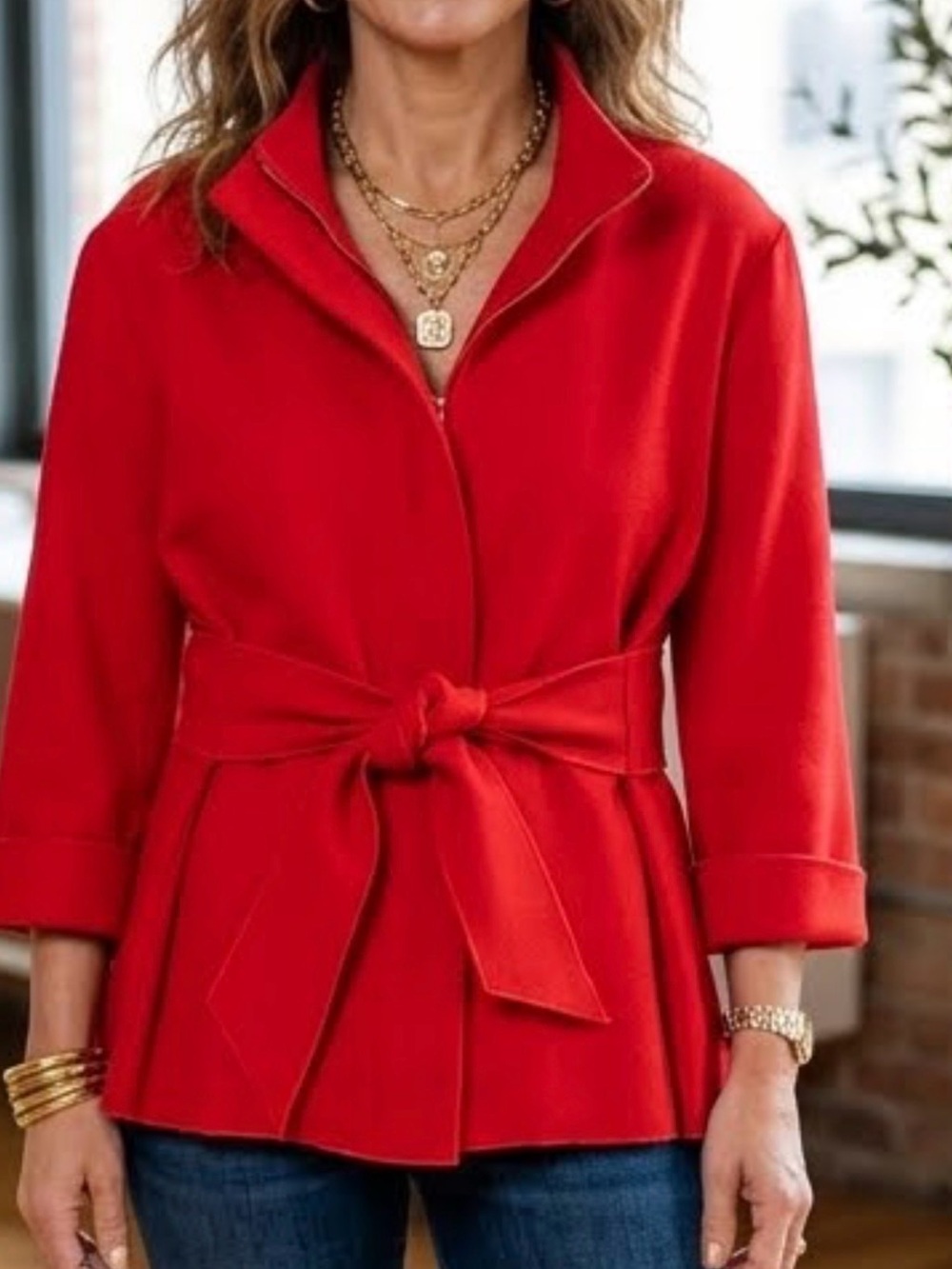 Luii Red Women's Jacket